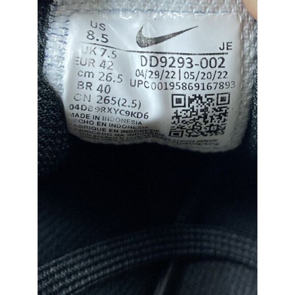 Size 8.5 - Nike Downshifter 12 Black Particle Gray 2022 DD9293-002 - Picture 10 of 10